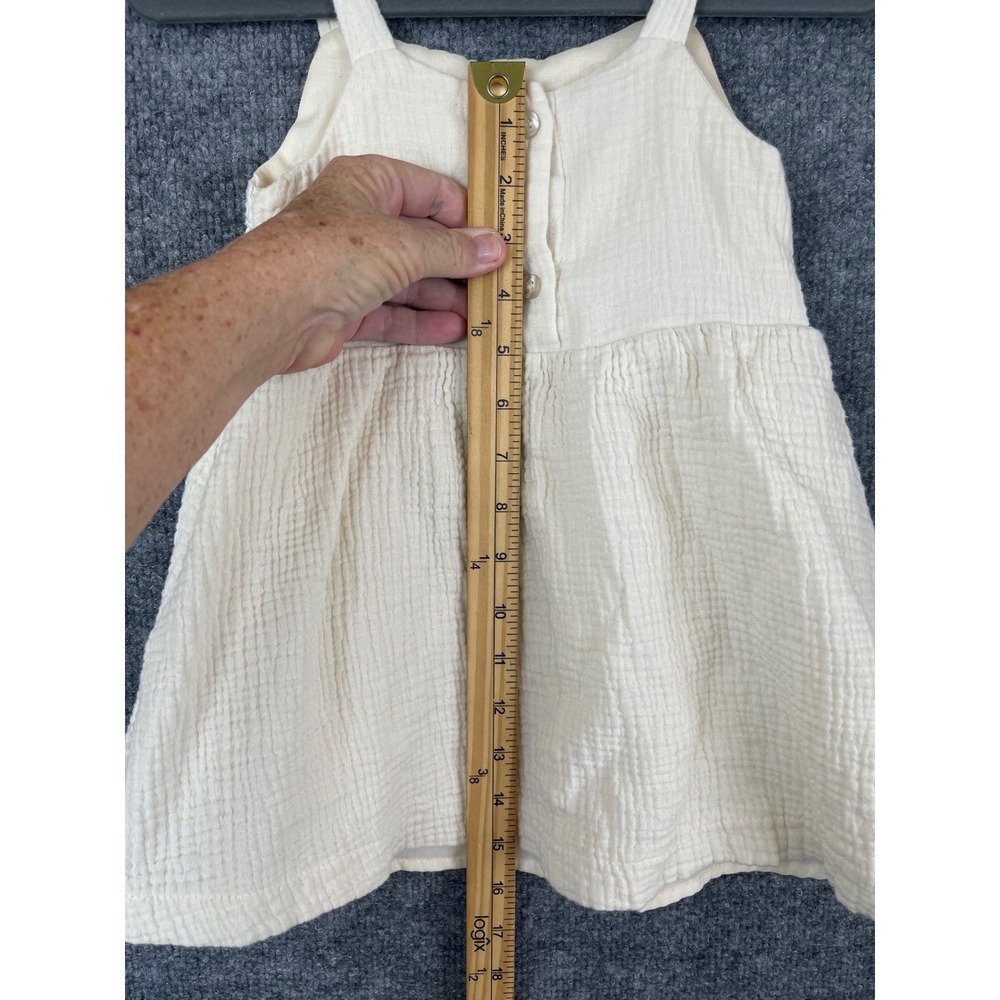btween Sunflower Crochet Gauze Dress Toddler Girls 3T Cream Boho - Picture 6 of 10